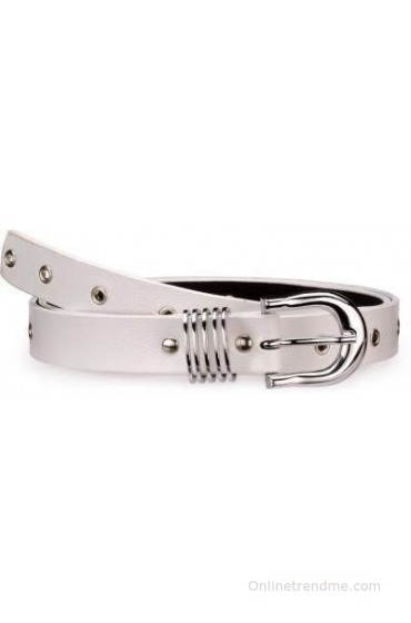 Allura Women Evening/Party, Casual, Semi-formal White Synthetic Belt(White)